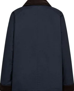 Magasin du Nord Collection Emmy 4 coated jakke med fløjlskanter - GRS Night sky Hot