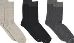 mpWoman Erina wool rib socks - 3-pack Sort Hot