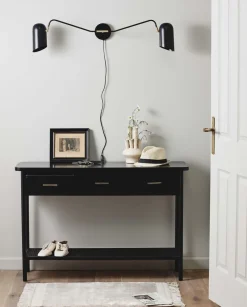 ERIS wall lamp, 2 arms - black>Nordal Clearance