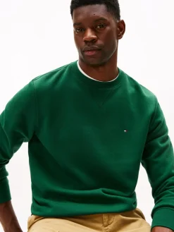 Tommy Hilfiger ESS SEASONAL FLEECE CREWNECK Ornamental green Clearance