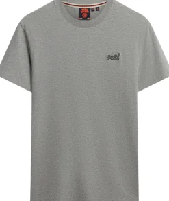 Superdry ESSENTIAL LOGO EMB TEE Sleet grey marl