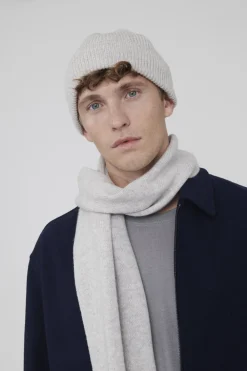 Magasin du Nord Collection Ethan Beanie RWS Cashmere & Uldmix Light grey melange