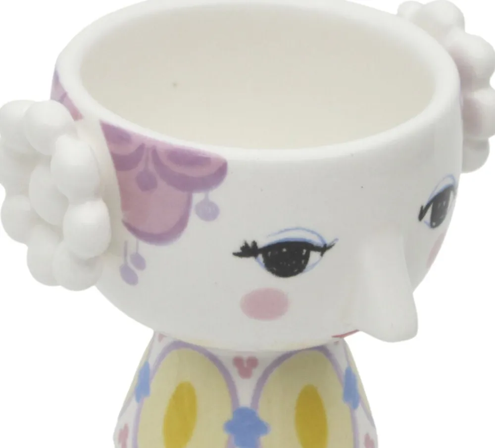 Eva Fyrfadsstage Ø6. 5 cm gul/lavendel 2 stk.>Bjørn Wiinblad Sale