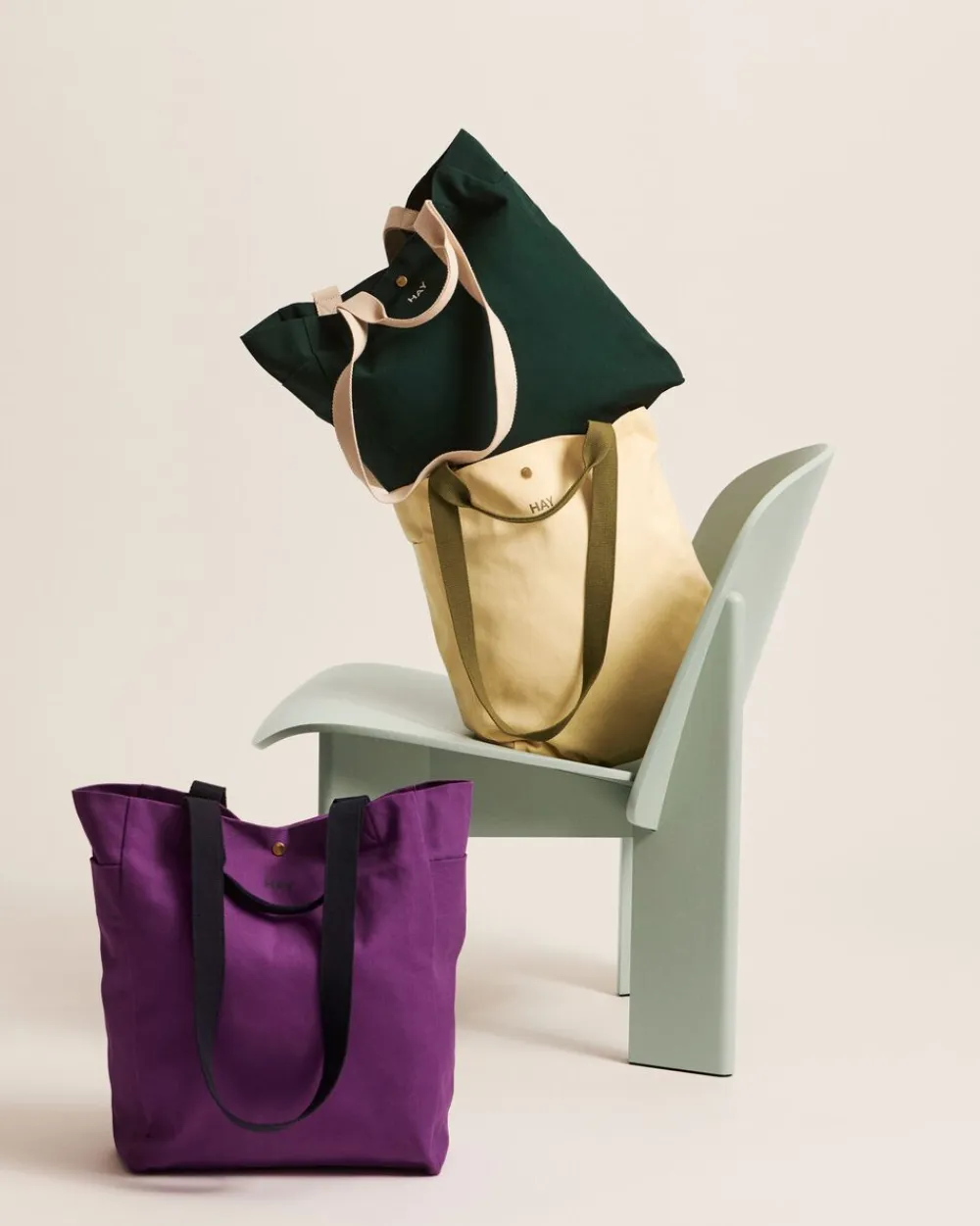 Dame Hay Everyday Tote Bag-Medium-Soft yellow