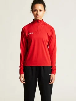 Craft Evolve 2. 0 Half Zip Trænings Trøje R&oslash;d Clearance