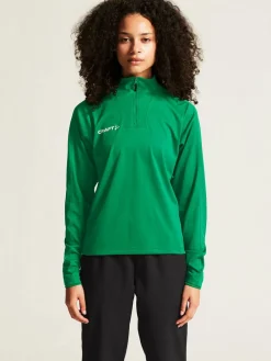 Craft Evolve 2. 0 Half Zip Trænings Trøje Gr&oslash;n Clearance