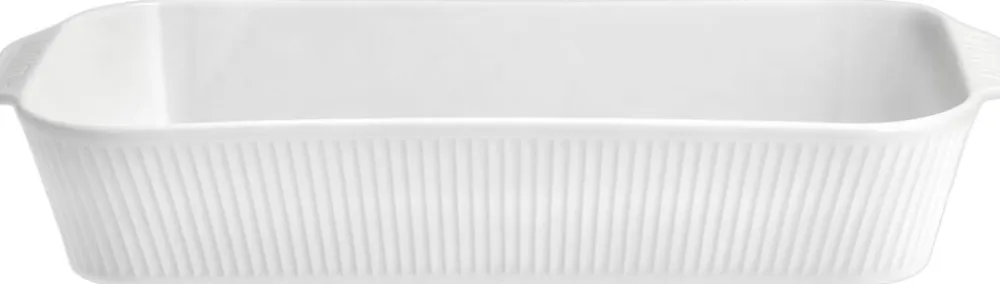 Pillivuyt Fad dybt Plissé 35 x 19 x 6 cm Hvid