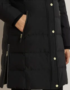 Dame Lauren Ralph Lauren Faux-Fur-Trim Hooded Down Coat