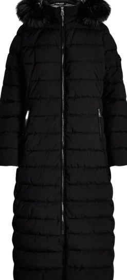 Dame Lauren Ralph Lauren Faux-Fur-Trim Quilted Hooded Coat
