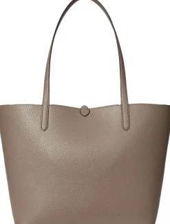 Lauren Ralph Lauren Faux-Leather Large Reversible Tote Bag Rider geo/taupe brown Best