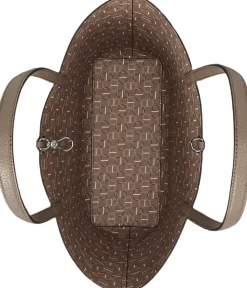 Lauren Ralph Lauren Faux-Leather Large Reversible Tote Bag Rider geo/taupe brown Best