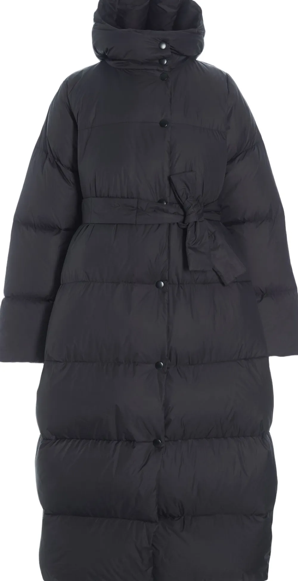 Dame Bitte Kai Rand Feather down dunjakke med bælte