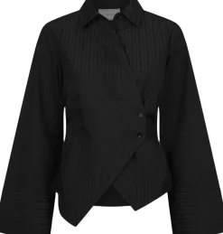 Neo Noir Fenli Tone Stripe Shirt Black Online