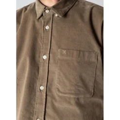 Clean Cut Copenhagen Ferris corduroy shirt Brindle beige New