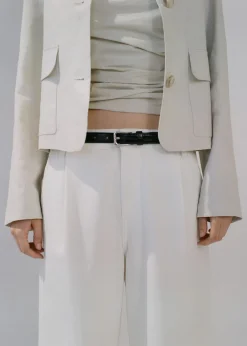 Dame MANGO Fine croco leather-effect belt