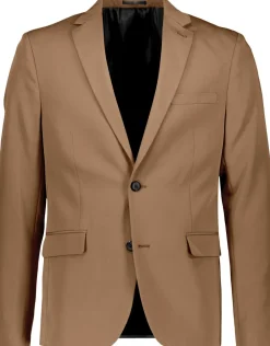 Lindbergh Fine twill stretch suit M&oslash;rk sand Sale