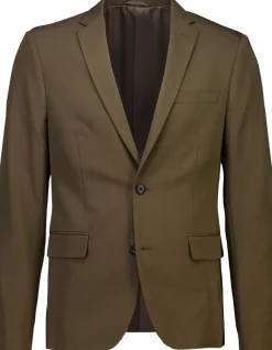 Lindbergh Fine twill stretch suit Deep brown Online