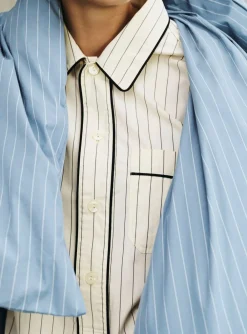 Fineline Long Nightshirt-M/L-Ivory><noscript><img width=