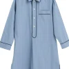 Fineline Long Nightshirt-S/M-Blue>Hay Sale