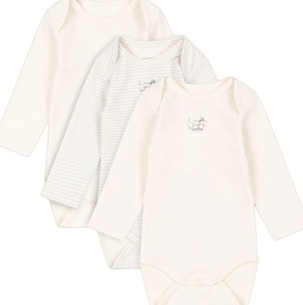 Børn Fanga Fontana FIO STRIPE 3 PACK LS BODY OCS