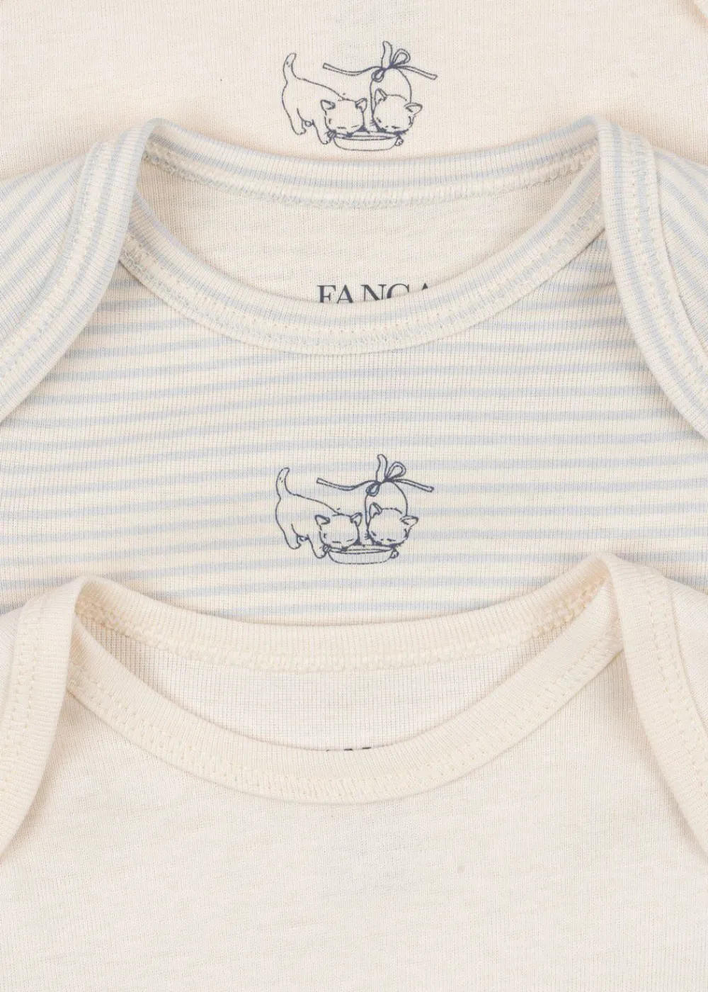 Børn Fanga Fontana FIO STRIPE 3 PACK LS BODY OCS