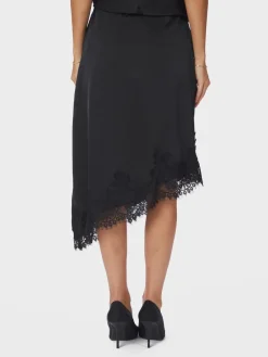 Neo Noir Fiora Lace Skirt Black Discount