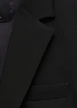MANGO Fitted suit jacket Black