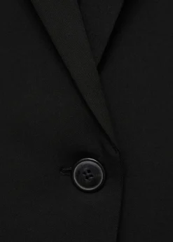 MANGO Fitted suit jacket Black