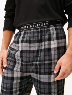 Tommy Hilfiger FLANNEL PJ PANT WB Black tartan Hot