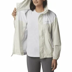 Columbia Flash Challenger Windbreaker jakke Chalk, white, cirrus grey Online