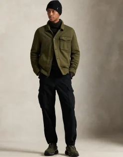 Polo Ralph Lauren Fleece Deck Jacket Gr&oslash;n Clearance