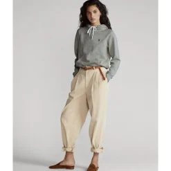 Polo Ralph Lauren Fleece Pullover Hoodie Grå Outlet