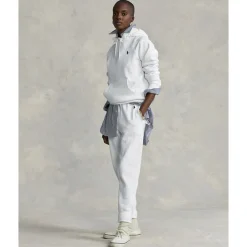 Polo Ralph Lauren Fleece Pullover Hoodie Hvid Sale
