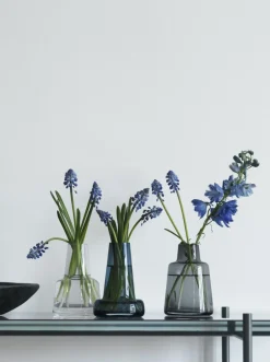 Holmegaard Flora Vase kort hals smoke H12