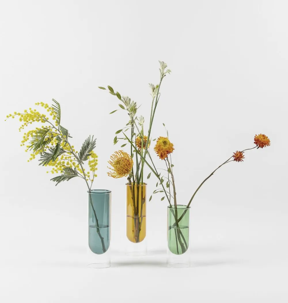 Studio About FLOWER TUBE, TALL TUBE, CYAN, 65200C