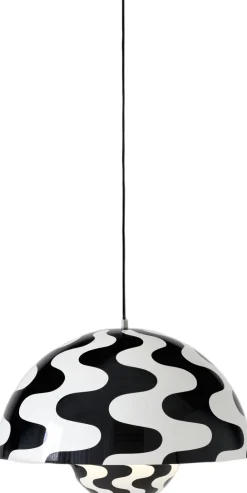 &Tradition Flowerpot Pendant VP2, Black/White Hot