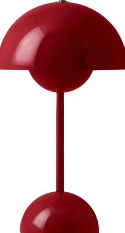 &Tradition Flowerpot Portable Lamp VP9, Magnetic Charger Vermilion red Online