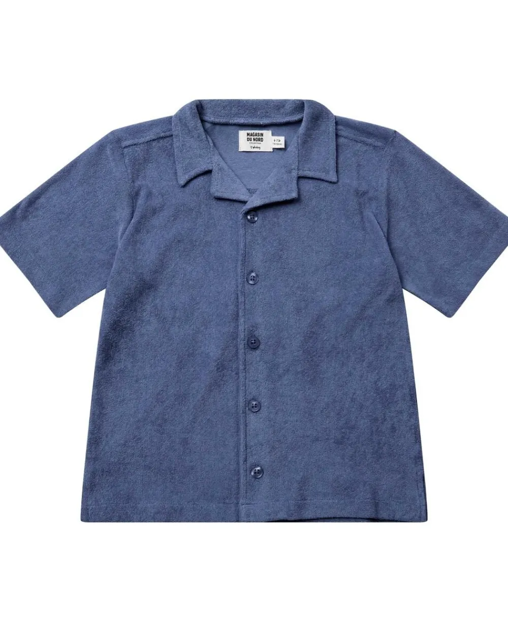 Magasin du Nord Collection Floyd kids shirt - Organic GOTS Blue shade Hot