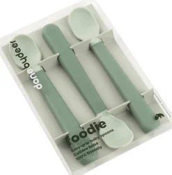 Foodie easy-grip babyske 3-pak Grøn><noscript><img width=
