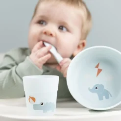 Done by Deer Foodie første spisesæt Playground Blå Hot