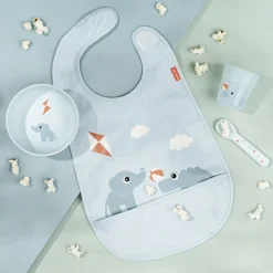 Done by Deer Foodie første spisesæt Playground Blå Hot