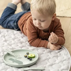 Done by Deer Foodie tallerken Croco Grøn Gr&oslash;n Online