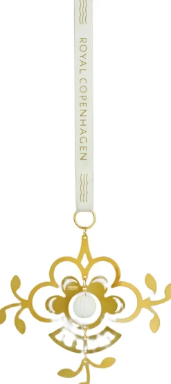 Royal Copenhagen Forgyldt juleornament, blomst Best
