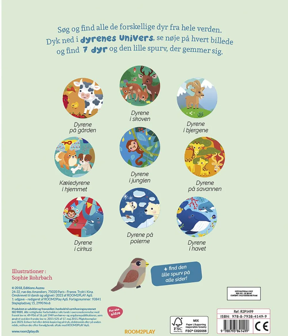 Forlaget Room2Play - Søg og Find - Hos Dyrene