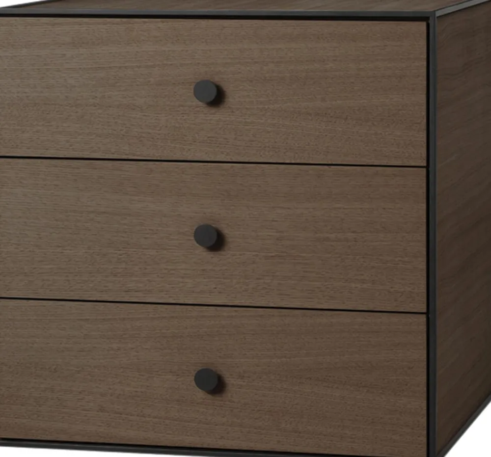 Frame 49 med 3 skuffer - Røget Eg>Audo Copenhagen Outlet