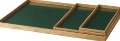 GEJST Frame tray large oak/green