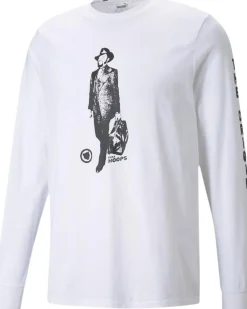 Puma Franchise langærmet T-shirt White Clearance