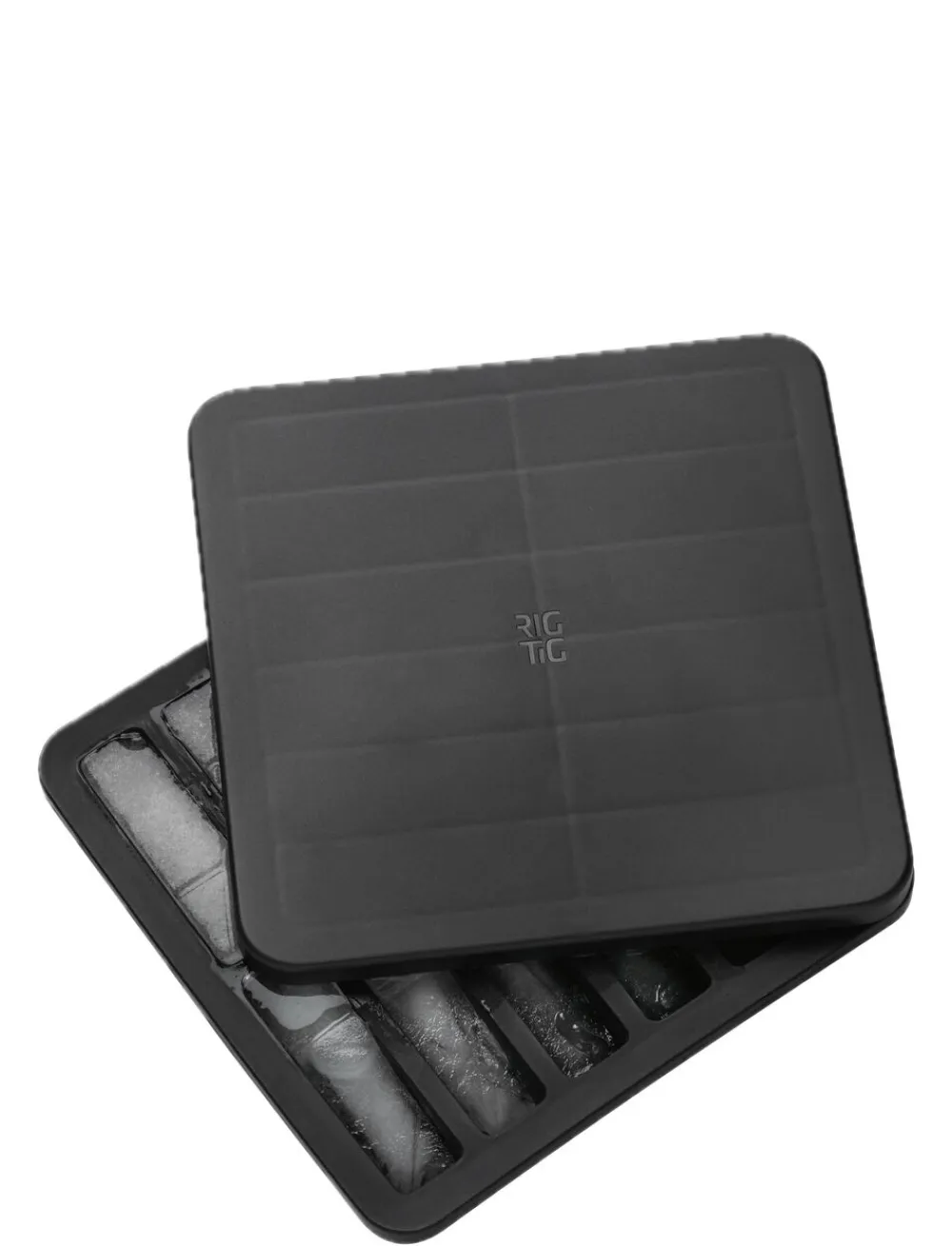 RIG TIG FREEZE-IT isterningbakke med låg H 2. 5 cm black