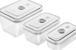 Fresh & Save Vakuum beholdersæt 3d i glas. S,M, L>Zwilling Outlet