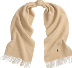 Fringe-Trim Wool Scarf>Polo Ralph Lauren Outlet